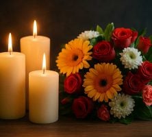 Candles and Flowers for cremation services Austell, GA