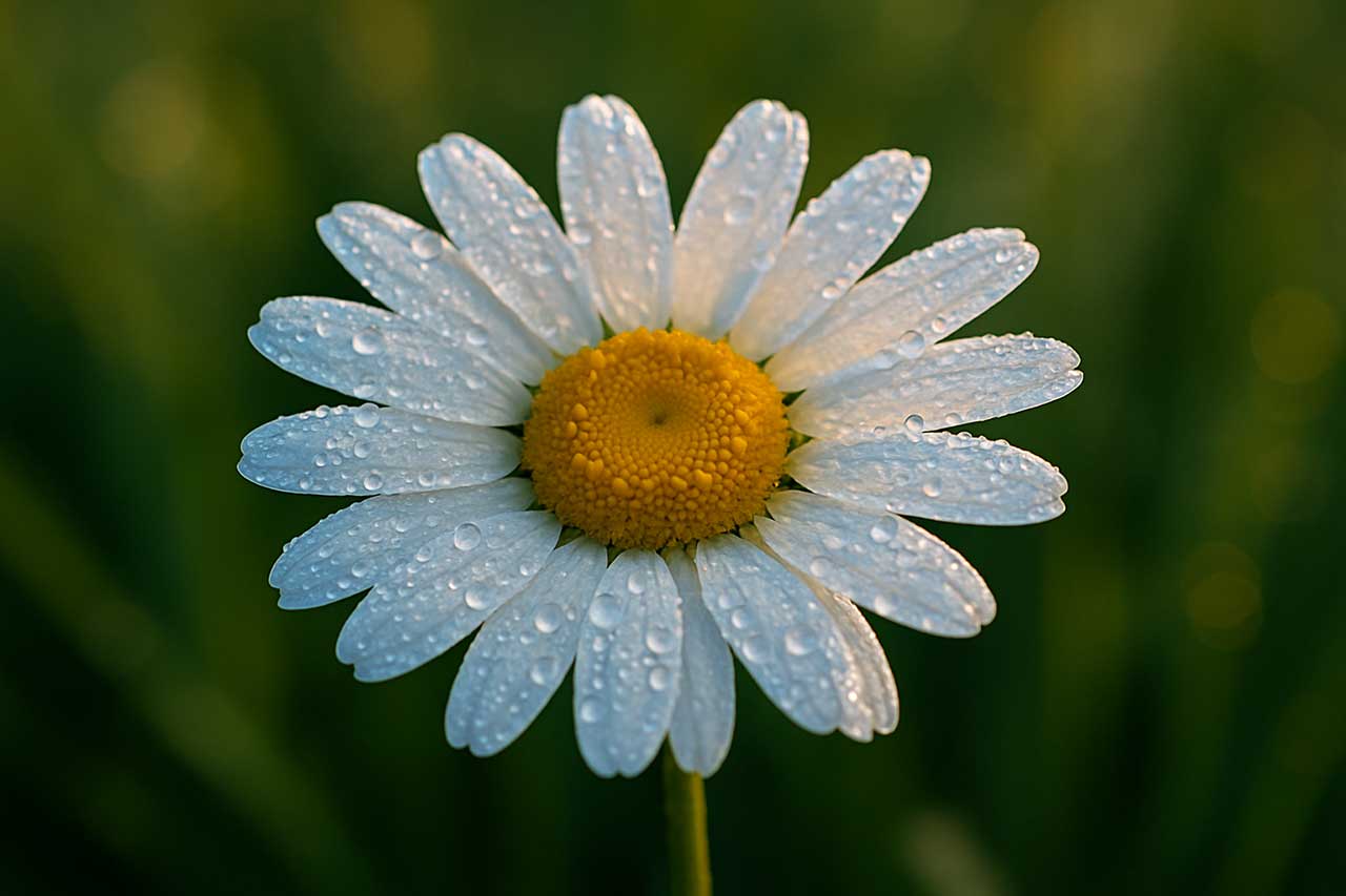 White Flower with Morning Dew, cremation services Marietta, GA